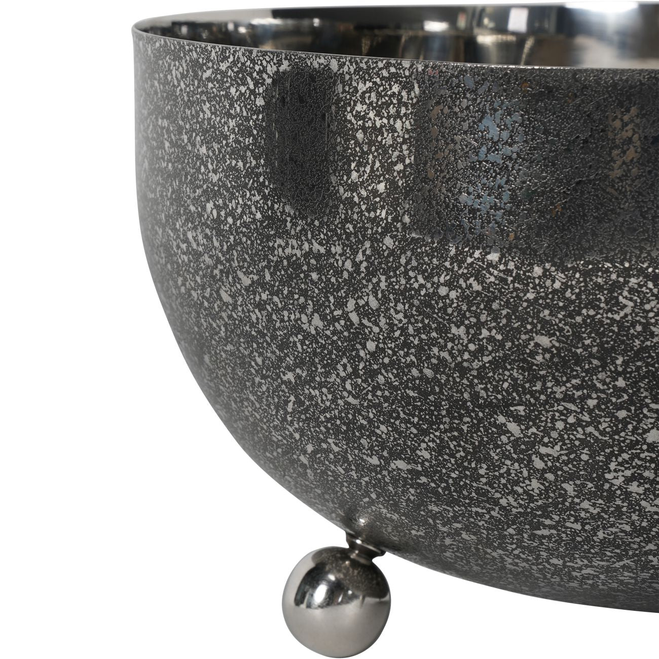 Dusky Finish Black Chrome Round Bowl Medium